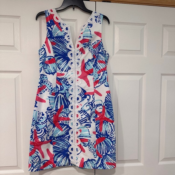 EUC Lilly Pulitzer Janice Sleeveless Shift Dress Size 10 - Picture 1 of 15